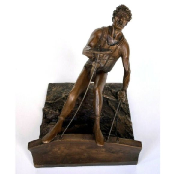 1984 Olympic Commemorative Sculpture ~ Yachting ~ Plus 7 Games Pins - Picture 4 of 11